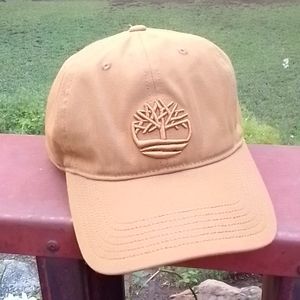 Timberland Wheat Canvas Baseball Cap w/ Embroidery